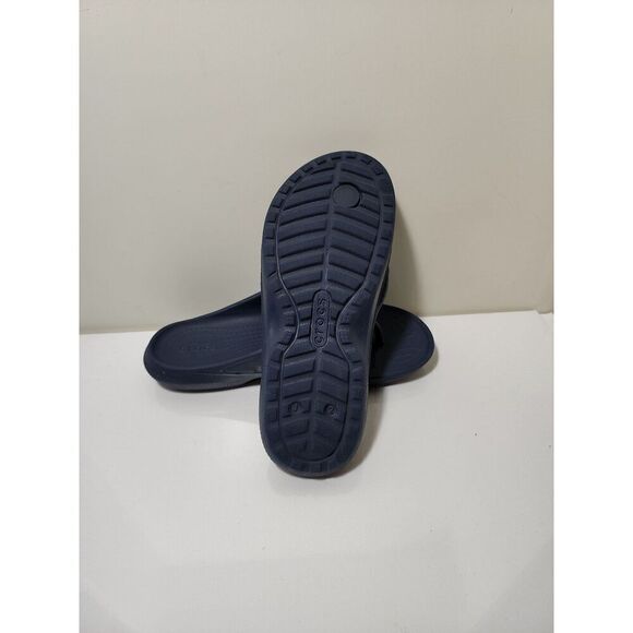 Crocs Thong Sandals Blue Size J2 - Picture 5 of 6